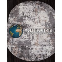 Российский ковер Graff 3319 Серый-бежевый овал